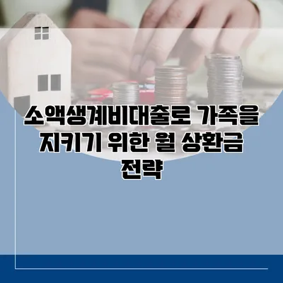 소액생계비대출로 가족을 지키기 위한 월 상환금 전략
