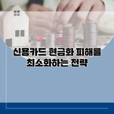 신용카드 현금화 피해를 최소화하는 전략