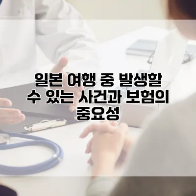 일본 여행 중 발생할 수 있는 사건과 보험의 중요성