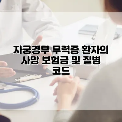자궁경부 무력증 환자의 사망 보험금 및 질병 코드