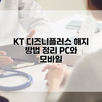 KT 디즈니플러스 해지 방법 정리: PC와 모바일