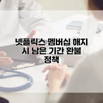 넷플릭스 멤버십 해지 시 남은 기간 환불 정책
